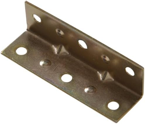 Aparat ortodontyczny |   Podstawowe akcesoria Hardware 853074 Kątownik wewnętrzny cynkowy i żółty dichromian 1-1/2″ x 3/4″ 4