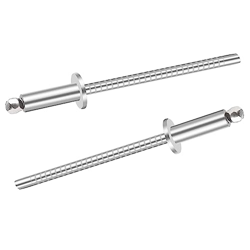 Nitów |   100 sztuk nitów ślepych ze stali nierdzewnej 1/8″ x 1/2″, 3,2 x 12,7 mm nity pop ze stali nierdzewnej, opakowanie 100 sztuk