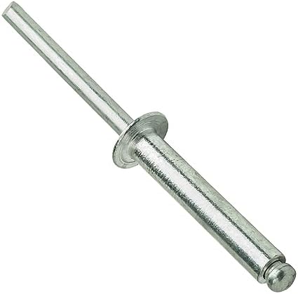 Nitów |   Rurki aluminiowe pop 3/16″ X 1-1/4″ z główką kopułkową, ślepe, 6-2, odstęp 1.126″-1.25″, zestaw 25 sztuk