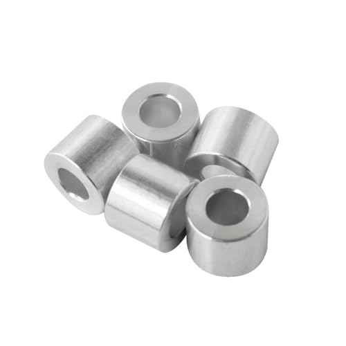 Przegubki i dystanse |   Aluminiowy dystans 5/8″ Od X 5/16″ Id X Wybierz swoją długość, okrągły dystans bez gwintu, tuleja o gładkim wykończeniu, pasuje do śrub i wkrętów 5/16″ lub M8 (długość 1/2″, 10 sztuk)