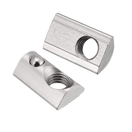 T-nuty |   Śruba T M8 do wkręcania, elastyczne nakrętki kulkowe do profilu aluminiowego serii 4040, odpowiednie do profilu aluminiowego z głębokością rowka 8 mm, opakowanie 10 sztuk.