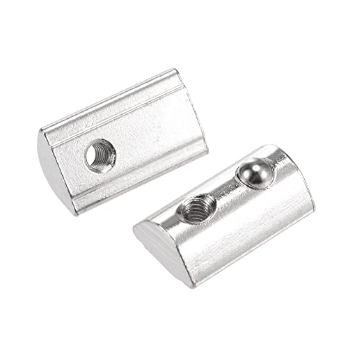 T-nuty |   M4 Nakrętki T-slot z wiosną T-nut z kulką ze stali węglowej do profilu aluminiowego serii 4040 z rowkiem 8 mm – 12 sztuk