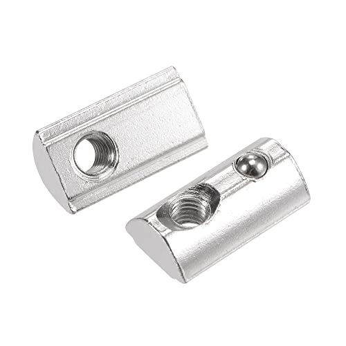 T-nuty |   M5 Nakrętki T-slot z wiosną T-nut z kulką ze stali węglowej do profilu aluminiowego serii 3030 z rowkiem 8 mm, 30 sztuk