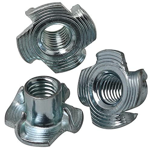 T-nuty |   M8 X 12Mm T-Nut Fmhxg 2 Szt. Nakrętki T z ocynkowanej stali węglowej 4-zębne ślepe nakrętki do drewna, wsporników do wspinaczki, mebli z sklejki, płyty wiórowej, frezarki CNC, nakrętki T.