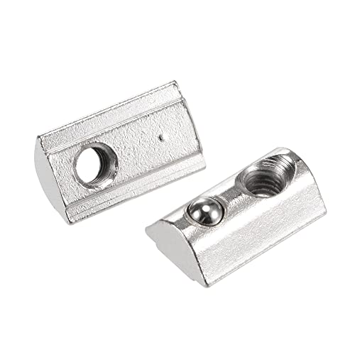 T-nuty |   Nakretki T M6 z rolką wiosenną T-Nut z kulką ze stali węglowej do profilu aluminiowego 4040 z rowkiem 8 mm, 15 sztuk