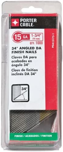 Zestawione elementy złączne |   Pda15175-1 1-3/4 cala, gwoździe wykończeniowe 15-gauge (opakowanie 1000 sztuk)